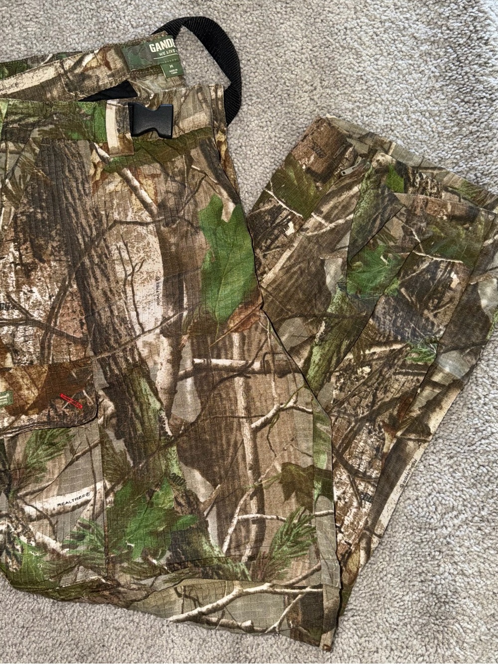 Realtree Camo Men’s Cargo Pants - Brown Green Tan Sz m